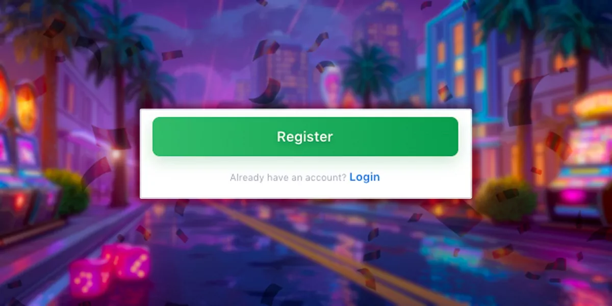 Confirm and complete registration button