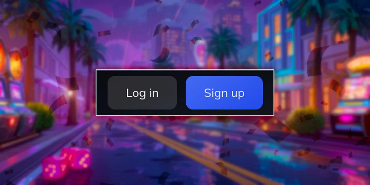 Login and registration button for affiliates