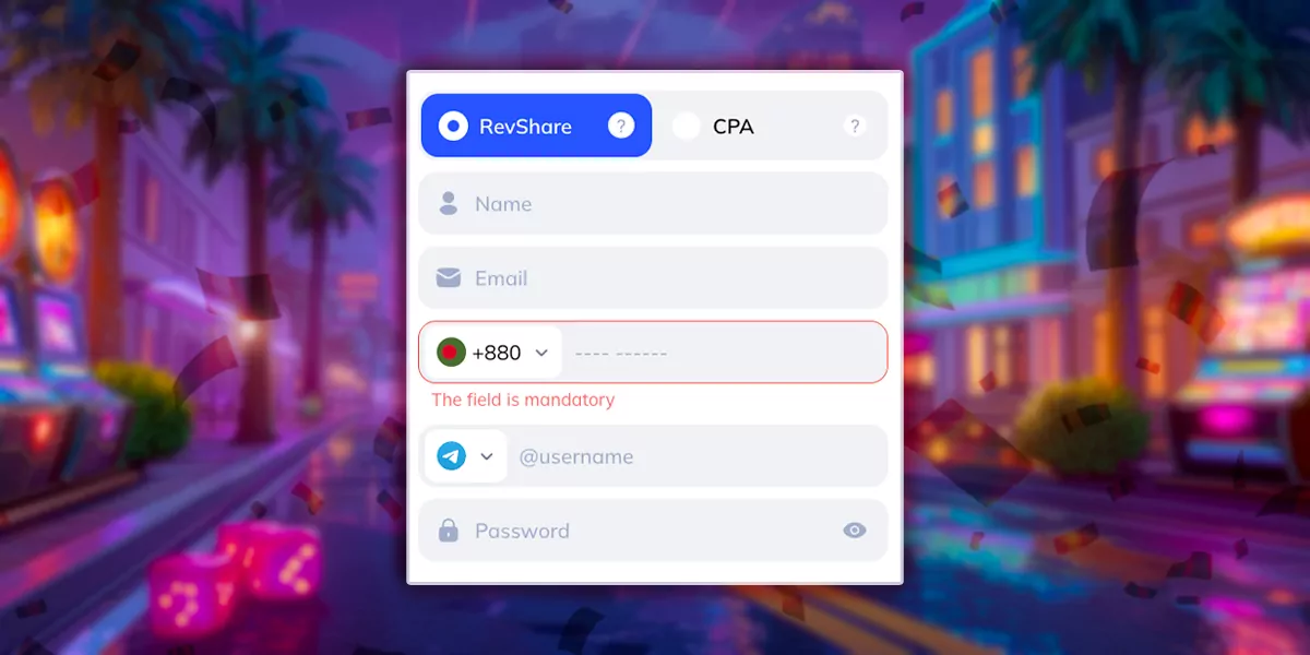 Enter the necessary data to verify your identity