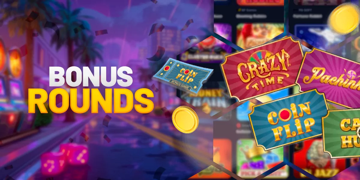 Bonus rounds and additional rewards in the game