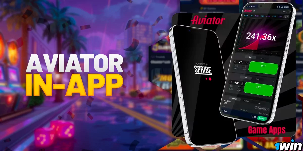 Play the Aviator game in the app